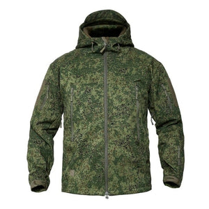 Veste softshell avec velcro camouflage digital