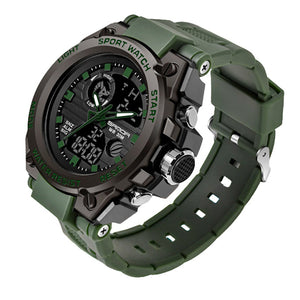 Montre militaire étanche et antichoc à cadran sport