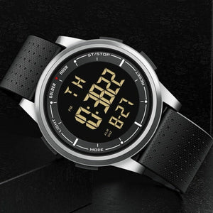 Montre militaire digitale à carrure métallique