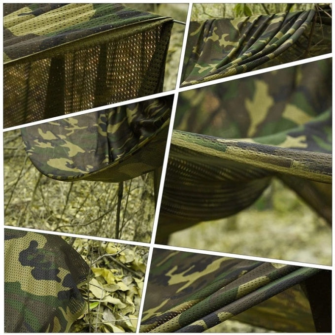 Filet de camouflage “woodlands” en maille fine et légère