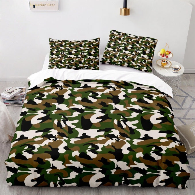 Housse de couette camouflage