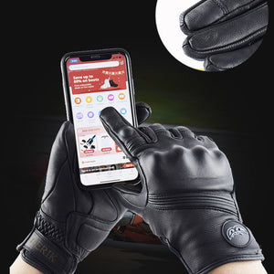 Gants tactiques en cuir type moto - Top Militaire