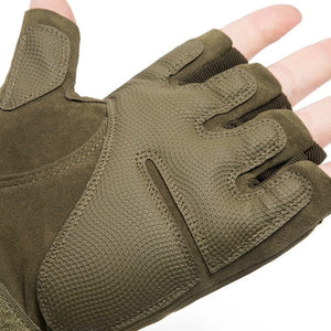 Gants militaire tactique demi-doigt à protection renforcée - Top Militaire