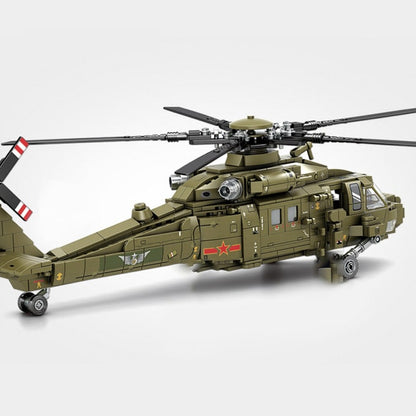 Blocs de construction hélicoptère militaire – 750 pièces - Top Militaire
