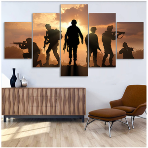 Tableau militaire soldat